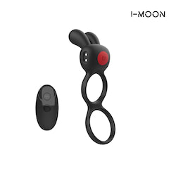 Anel peniano e escrotal em silicone com estimulador - I-MOON