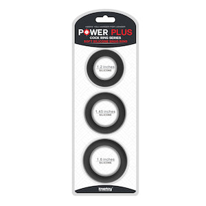 Kit com 3 Anéis Penianos Power Plus Soft Silicone Snug Ring - LOVETOY