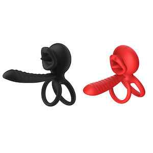 Anel Peniano Duplo e Meia Capa com Controle por Aplicativo - VIPMIX