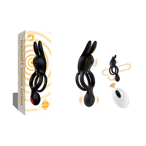 Anel Peniano Duplo com Estimulador Clitoriano e Plug - VIPMIX