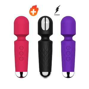 Varinha Mágica(Tamanho Pequena) Recarregável com função de equecimento e função de choque elétrico,e 20 Modos de Vibração e 8 níveis de velocidade – YOUVIBE