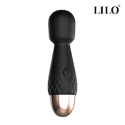 Mini Massageador corporal recarregável, em silicone ABS super macio, possui 10 modos de vibração - LILO