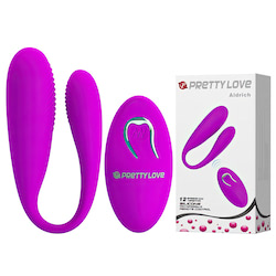 Vibrador de Luxo para Casais com 12 modos de vibração e com controle remoto - PRETTY LOVE