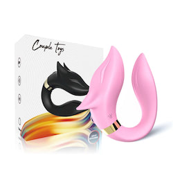 Vibrador para Casal com 9 modos de vibração e controle remoto - USK