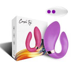 Vibrador para Casal com 9 modos de vibração e controle remoto - USK