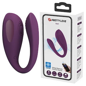 Vibrador para Casal com 10 Modos de Vibração e 10 modos de tapa,com Controle via Aplicativo - Aari - PRETTY LOVE