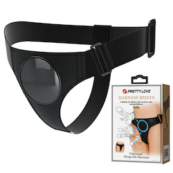 Cinta Peniana com Base para Utilizar Penetradores que Possuam Ventosa –  HARNESS BRIEFS - PRETTY LOVE