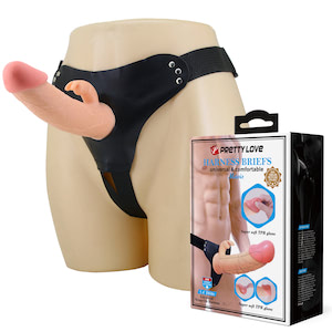 Cinta Peniana Ajustável com Pênis Oco - Strap-On Harness Rabbit Dildo - Mauis - PRETTY LOVE