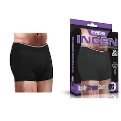 Cueca Boxer Para Fixação de Packer Strapon Shorts for Sex for Packing Tamanho P - LOVETOY