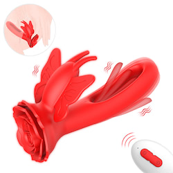 Vibrador de ponto G. Possui 2 motores , Com 9 modos de vibração em formato de bater na ponta e 9 modos de vibração no estimulador - OLENA