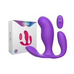 Plug Anal Duplo com controle remoto - I-MOON