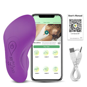 Estimulador de clitóris com formato ergonomico que se adapta a uma calcinha, possui 10 modos intensos de vibração - YOUVIBE