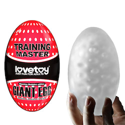 Masturbador BIG EGG masculino com formato de ovo gigante, com nódulos internos massageadores em alto relevo - LOVETOY