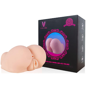 Masturbador bumbum com vagina penetravél e túnel de penetração texturizado - YOUVIBE