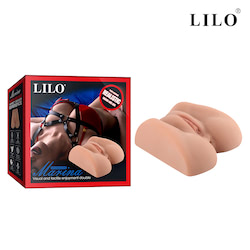 Masturbador masculino. Feito em formato de bunda, possui vagina e ânus - LILO