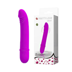 Vibrador feito de silicone, material macio com toque aveludado - PRETTY LOVE