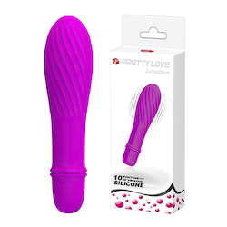 Mini vibrador espiral, possui 10 modos de vibração - PRETTY LOVE