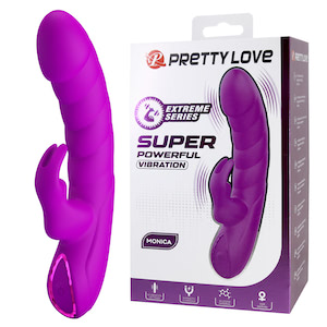 Mini Vibrador Rabbit Ponto G Recarregável com 10 Modos de Vibração - Monica - PRETTY LOVE