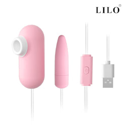 Cápsula vibratória, USB. Com 2 bullets, possui 12 modos de vibração e pulsação - LILO