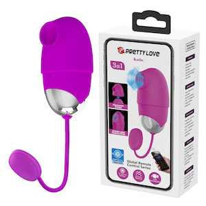 Bullet 3 in 1Recarregável 10 Modos de tapa com Controle via Aplicativo - Kaila - PRETTY LOVE