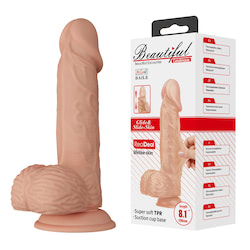 Prótese realística com glande em design confortável e anatômico, imita pele - BAILE