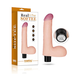 Pênis realístico com saliências em sua base e veias massageadoras em todo o seu relevo - LOVETOY