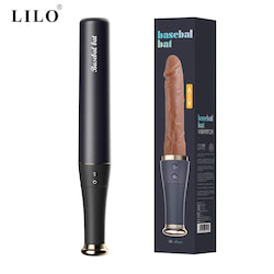 Vibrador 2 em 1 com aquecimento.Pênis Realístico com 10 modos de Vai e Vem e 10 modos de vibração - LILO