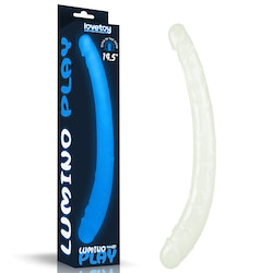 Pênis Duplo Fosforescente 37 cm. Lumino Play Double Dildo - LOVETOY