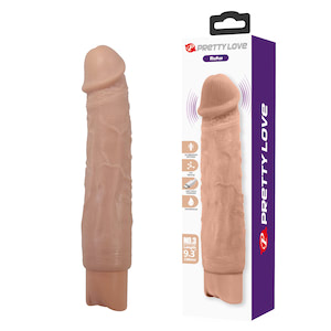Pênis Realístico Recarregável com 10 Modos de Vibração - 23,8x4,6 cm - PRETTY LOVE