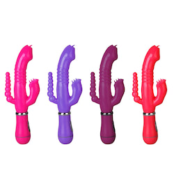 Vibrador de Ponto G e Clitóris á Pilha com 12 modos de vibração - 3 em 1 - YOUVIBE