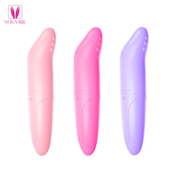 Vibrador Ponto G em ABS, super resistente, ponta levemente curvada - YOUVIBE