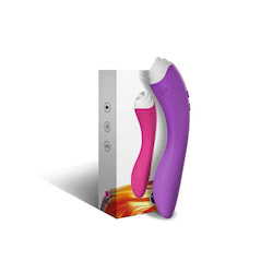 Vibrador de ponto G duplo com 9 modos de vibração e 9 modos de estimulação - USK