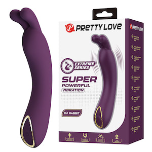 Vibrador Ponto G em formato de coelho com 10 modos de vibração - PRETTY LOVE