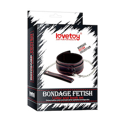 Coleira com Estirante e Guia - Bondage Fetish Pleasure collar - LOVETOY