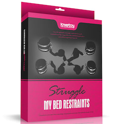 Kit Bondage de Amarras - Struggle My Bed Restraints - LOVETOY