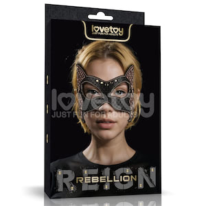 Máscara Gato com Tiras - Rebellion Reign Cat Mask - LOVETOY