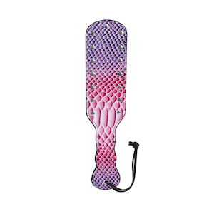 Palmatória em couro emborrachado com a estampa animal print de cobra - YOUVIBE